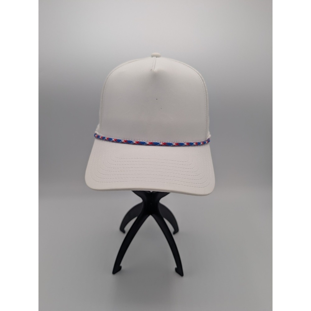 Branded Bills Performance 545 White Golf Rope Hat Adjustable Snapback Perforated